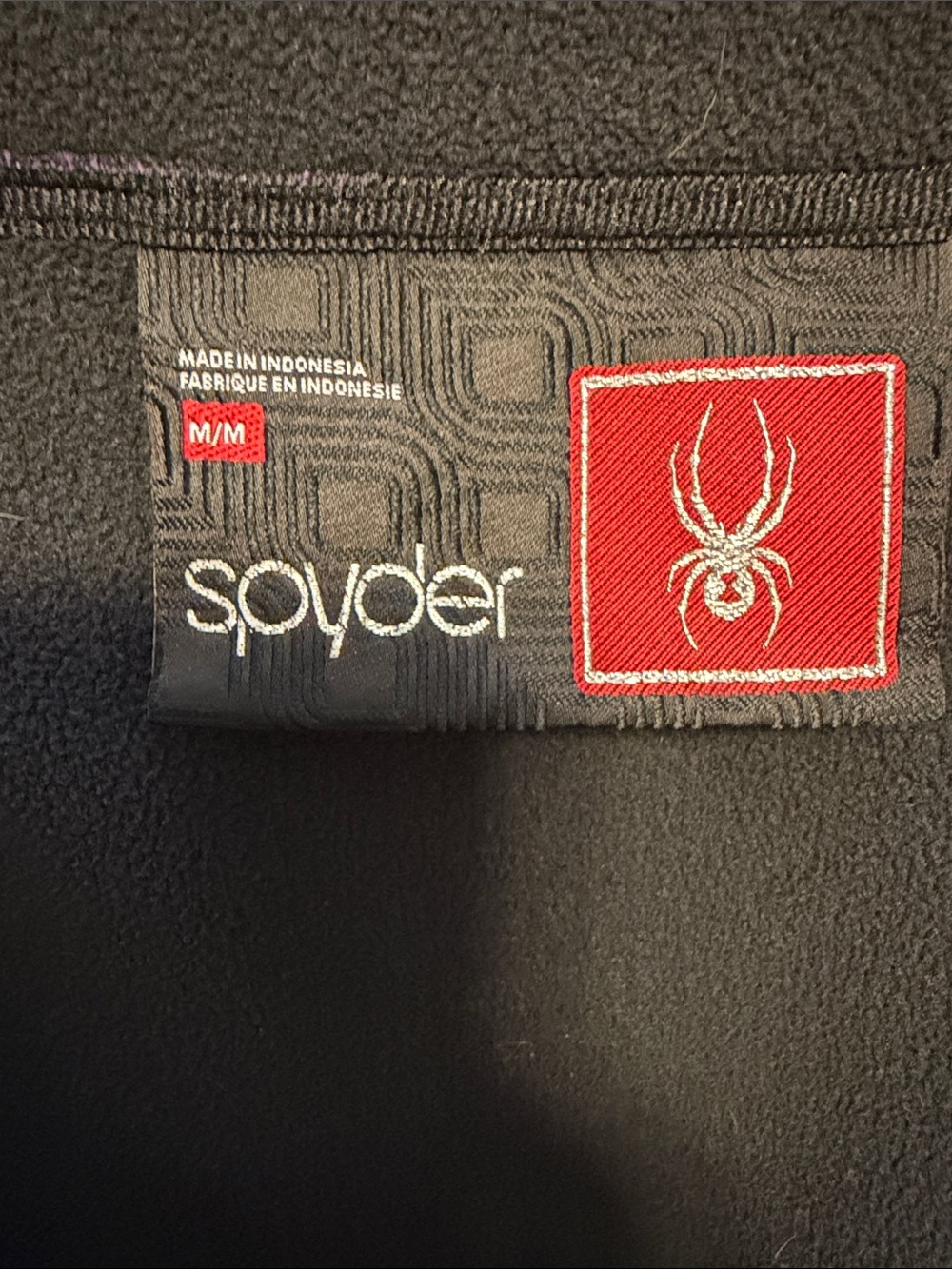 Spyder Purple Fleece with Silver Spider Embroidery